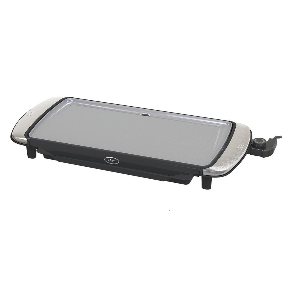 Oster Duraceramic 200 Sq In Black Titanium Electric Griddle With
