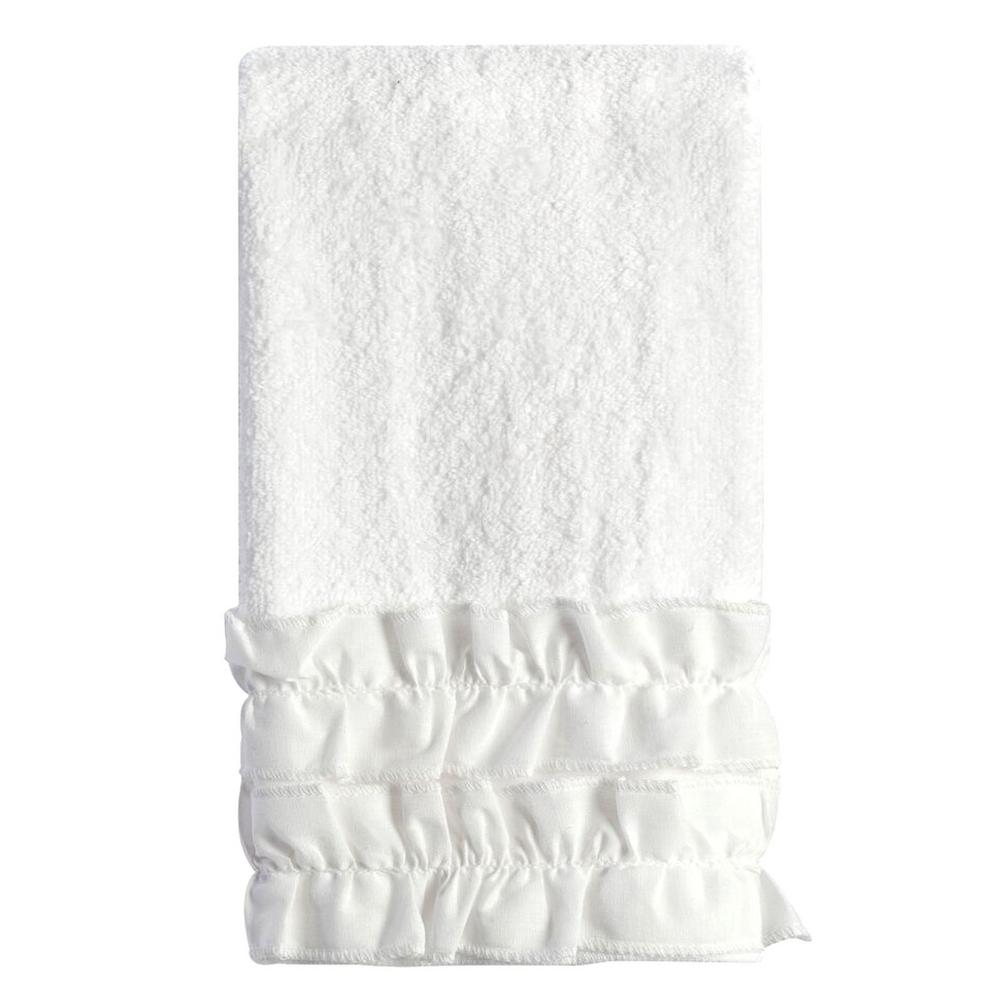 Creative Bath Ruffles 3 Piece 100 Cotton Decorative Towel Set In