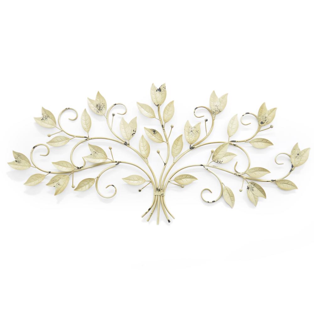 Three Hands Metal Leaf  Wall Art  25065 The Home Depot