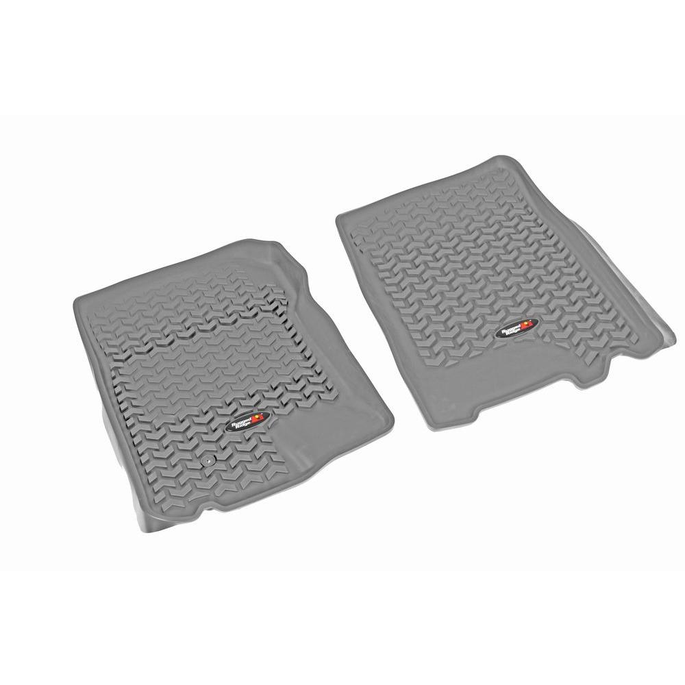 Rugged Ridge Floor Liner Front Pair Gray 1997 2003 Ford F150