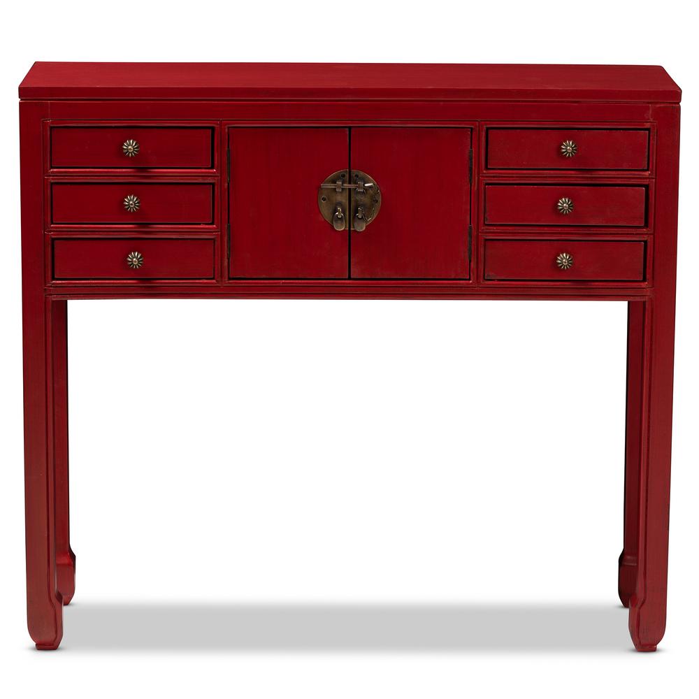 Red Console Tables Accent The Home Depot Melo Red Console Table