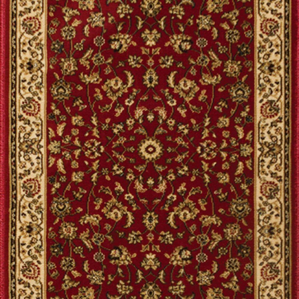 Natco Sapphire Sarouk Claret 26 inch x Your Choice Length Roll Runner by Natco