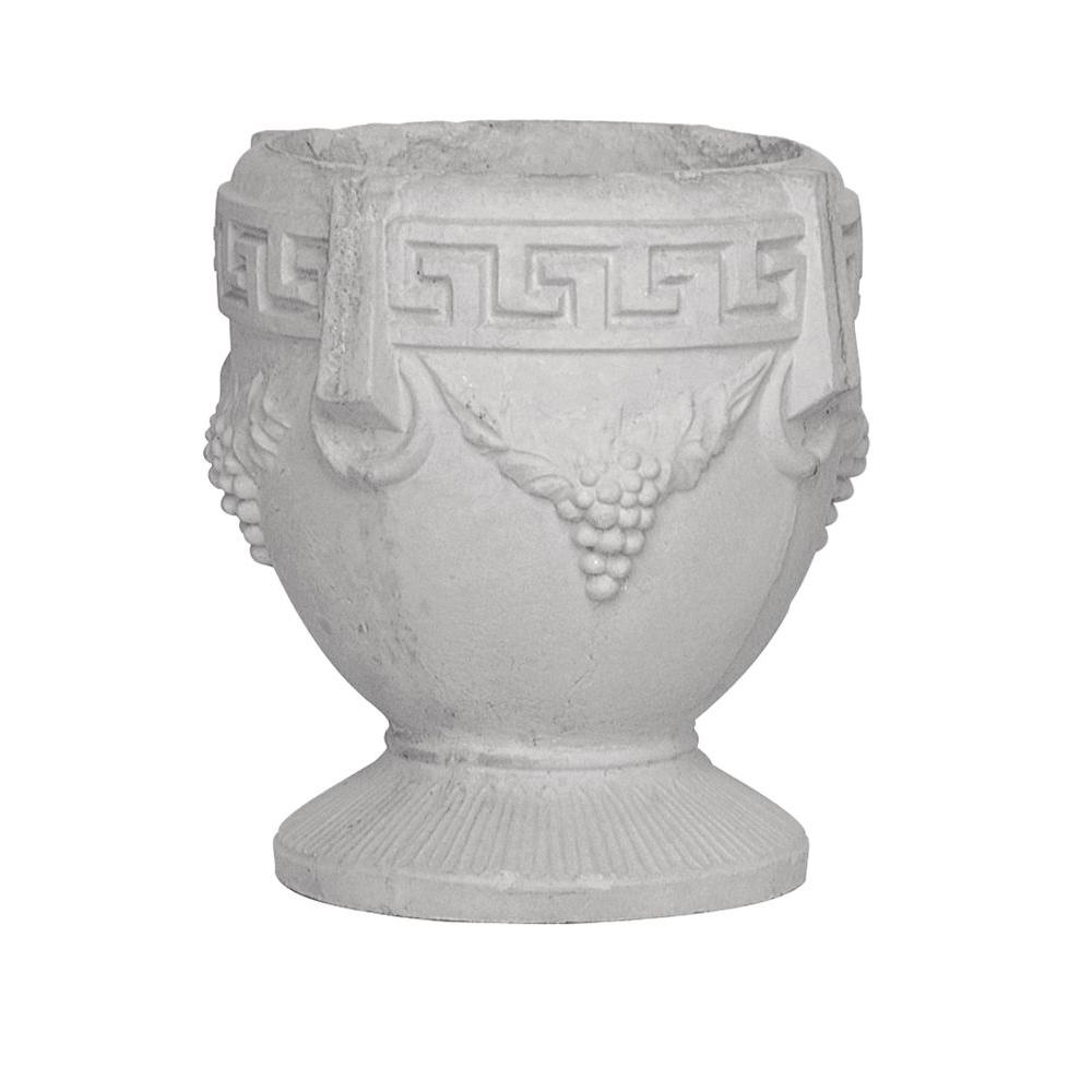 13 in. x 14 in. Concrete Cast Stone Grecian Urn070622 The Home Depot