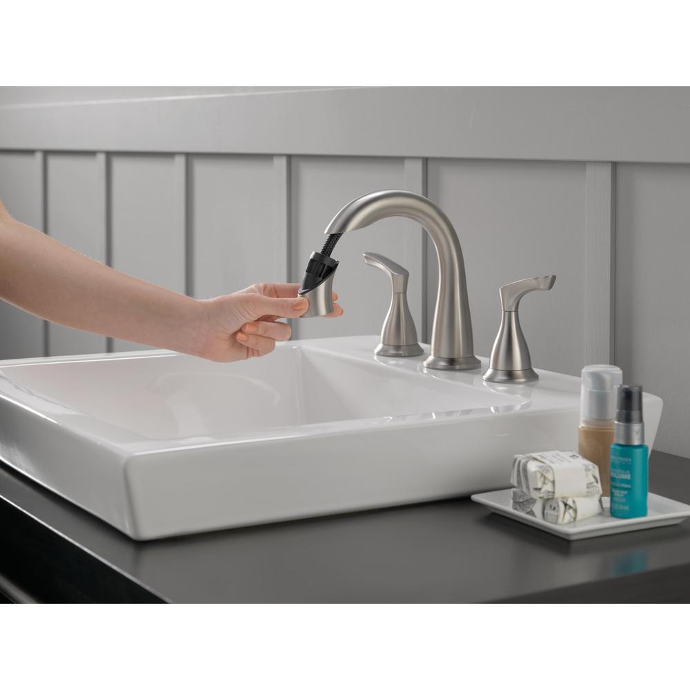 Delta Broadmoor 8 In Widespread 2 Handle Bathroom Faucet With Widespread 2 Handle Bathroom Faucet