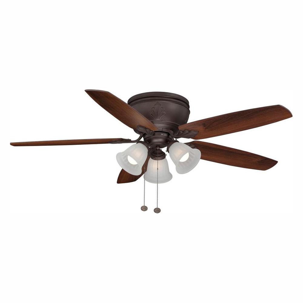 Hampton Bay Chastain Ii 52 In Led Indoor Oil Rubbed Bronze