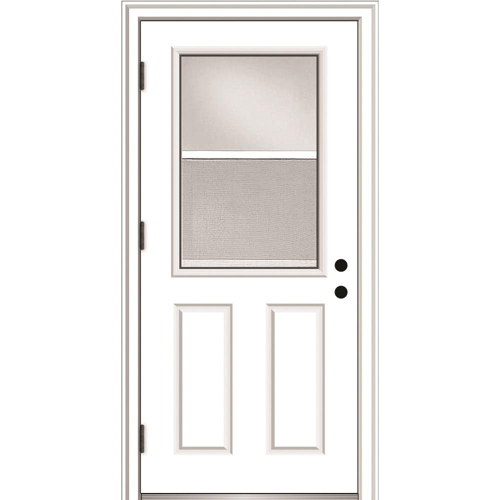 Mmi Door 32 In X 80 In Vented Right Hand Outswing 1 2 Lite Clear