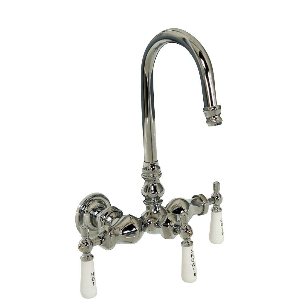Barclay Products Porcelain Lever 2 Handle Claw Foot Tub Faucet