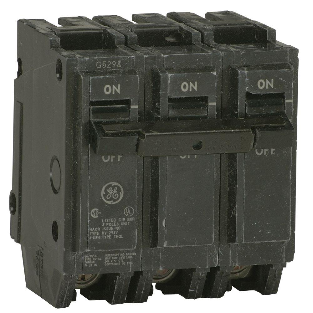 General Electric GE THQL32020 Plug In Circuit Breaker 20A 3P THQL 240V 20 Amp