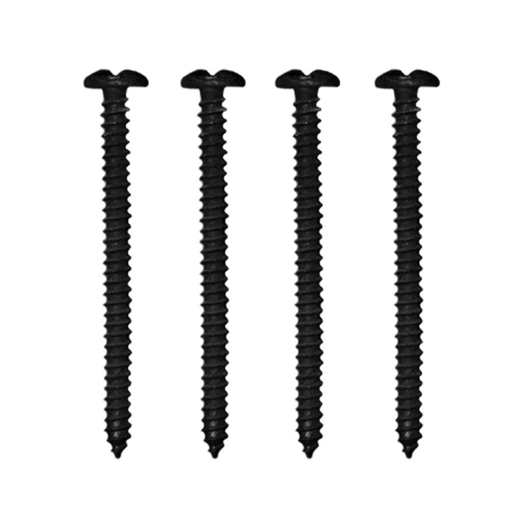 Grisham 4 in. OneWay Screws for Security Bar Window Guard (4Pack