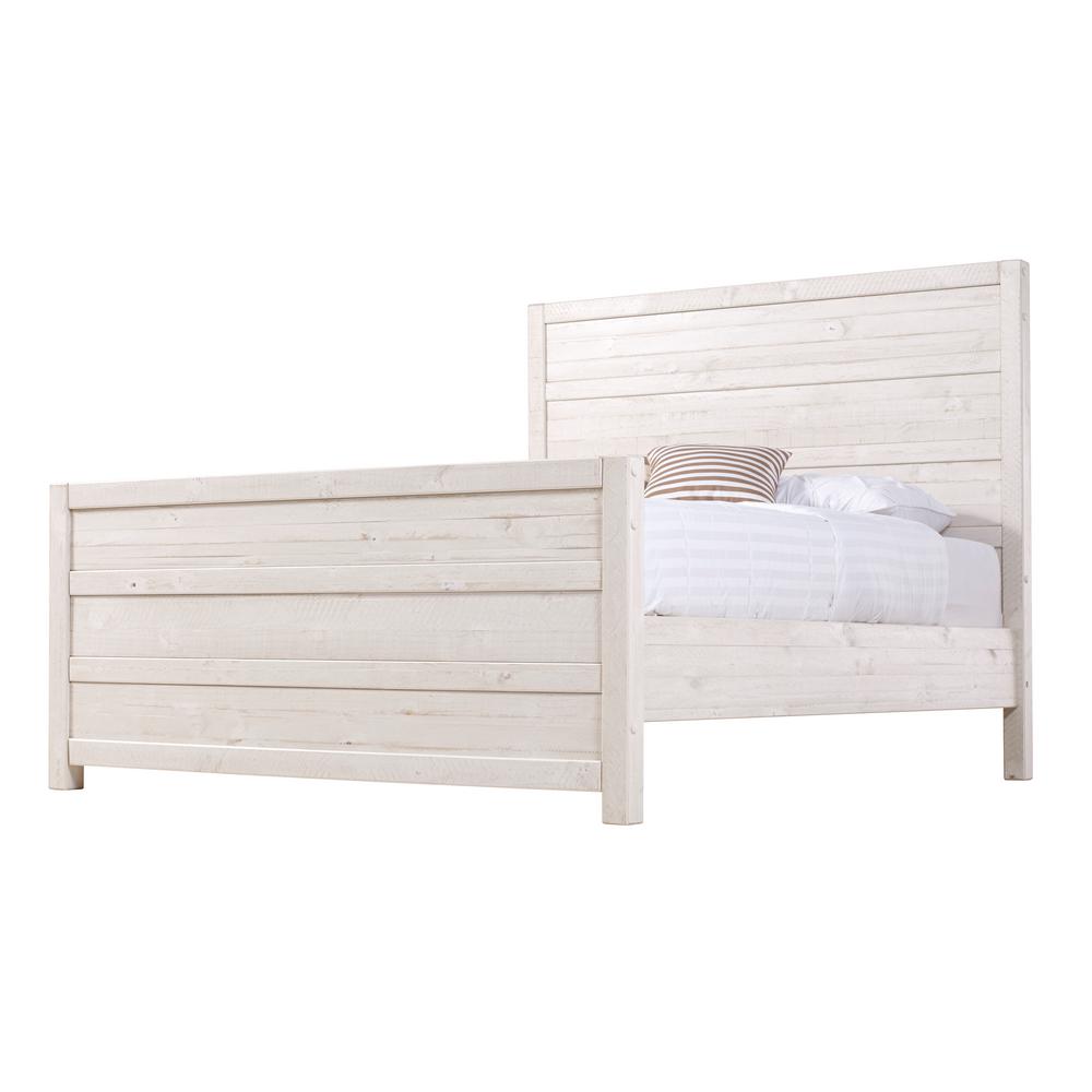 Camaflexi Carmel Antique White King Size Panel Headboard