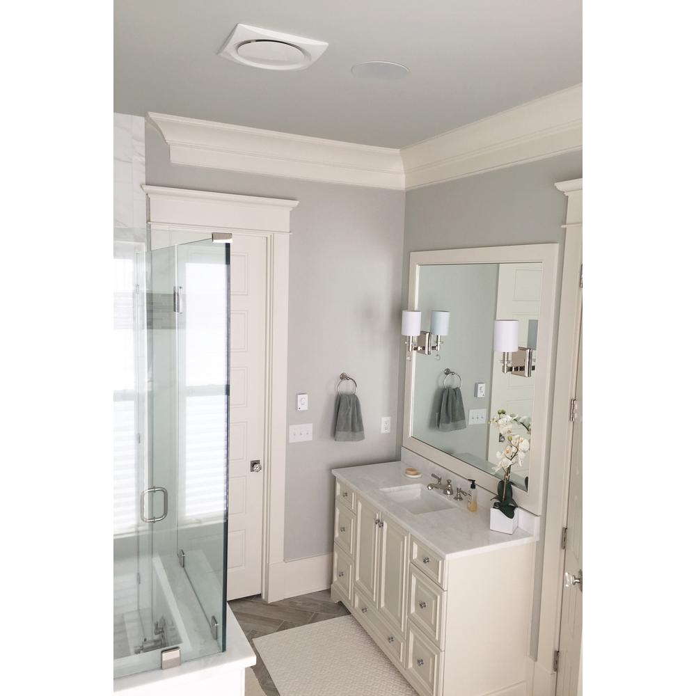 Aero Pure Vsf110dmh S W Adjustable Speed Dc Motor Bathroom Fan With Integrated Humidity And Motion Sensor White Tools Home Improvement Building Supplies