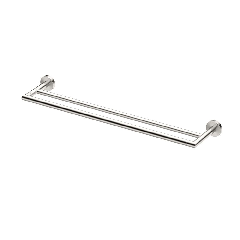 Gatco Glam, 24 in. Double Towel Bar in Satin Nickel-4644 - The Home Depot