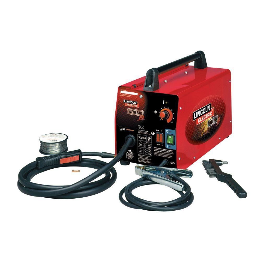 Lincoln Electric 88 Amp Weld Pack HD Flux-Core Wire Feed Welder for ...