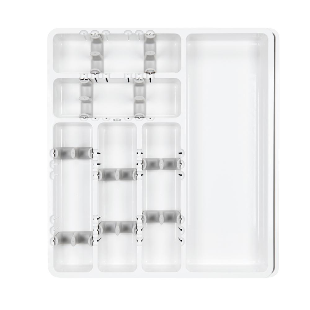 Oxo Good Grips Large Expandable Utensil Organizer In White 13153400 Oxo Good Grips Large Expandable Utensil Organizer In White