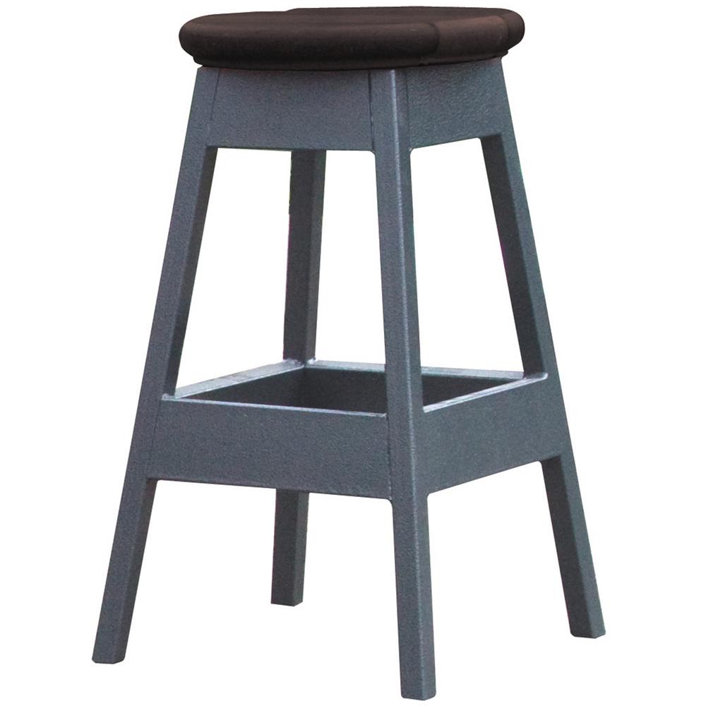 Cal Metro 14 In X 24 Bar Stool Smoke For Spa Bar Stool In Smoke For Spa