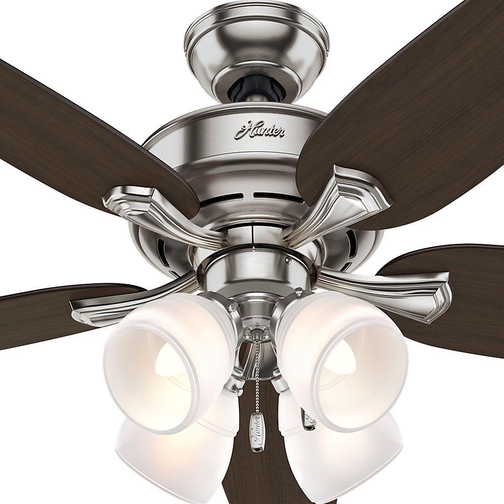 Hunter Channing 52 In Indoor Brushed Nickel Ceiling Fan