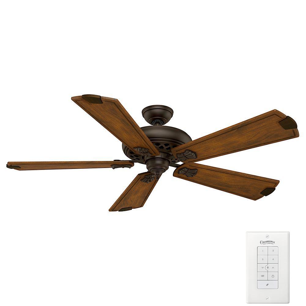 Casablanca Fellini 60 In Indoor Brushed Cocoa Bronze Ceiling Fan Indoor Brushed Cocoa Bronze Ceiling Fan