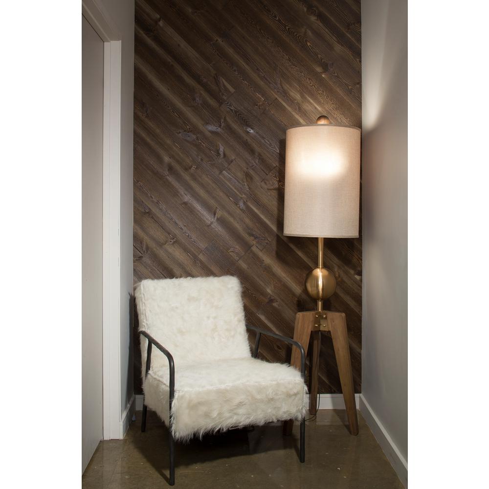 American Pacific 3 8 In X 5 1 2 4 Ft Charred Wood Planking Piece Per Box
