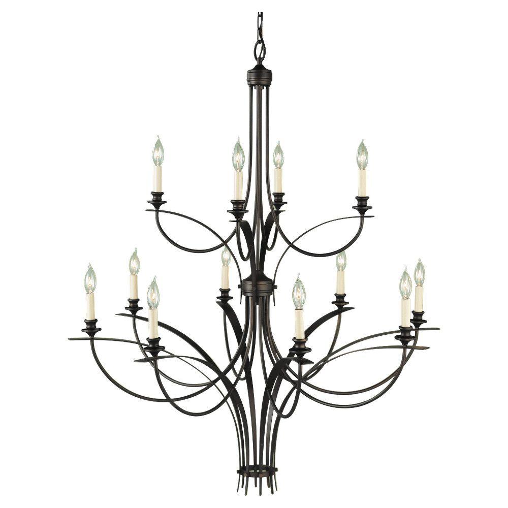 Feiss Boulevard 12Light OilRubbed Bronze MultiTier ChandelierF1891