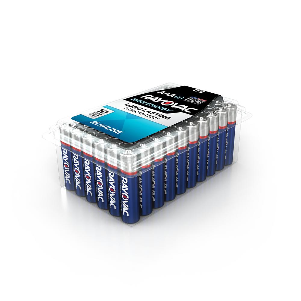 High Energy Alkaline AAA/1.5 Volt Battery 60Pack82460PPJ The Home