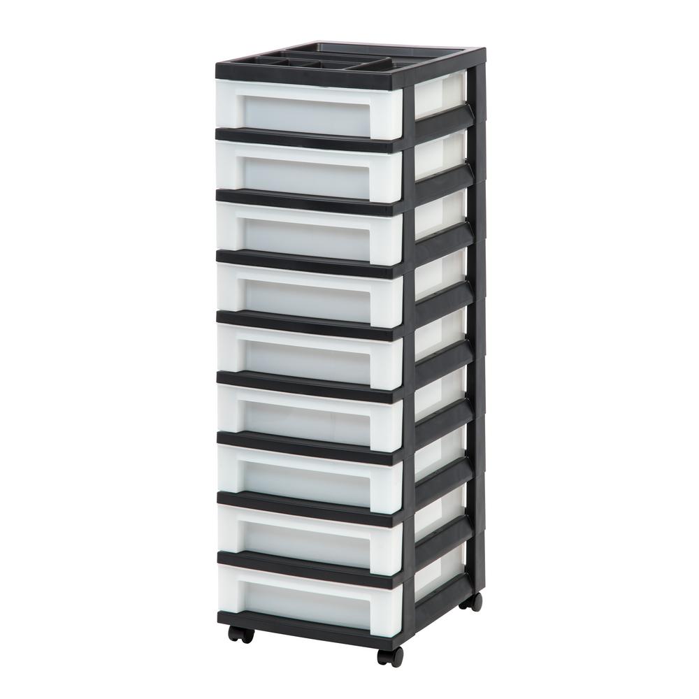 thin plastic storage drawers