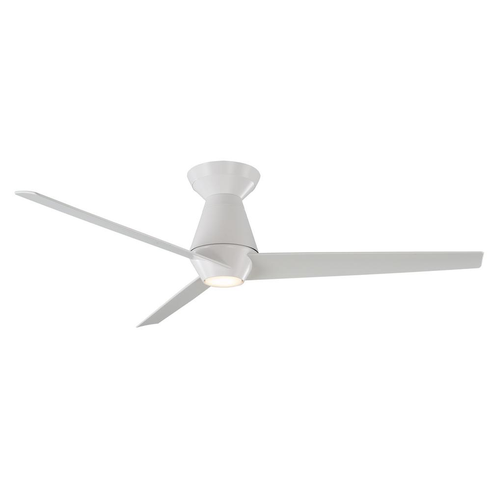 modern white flush mount ceiling fan