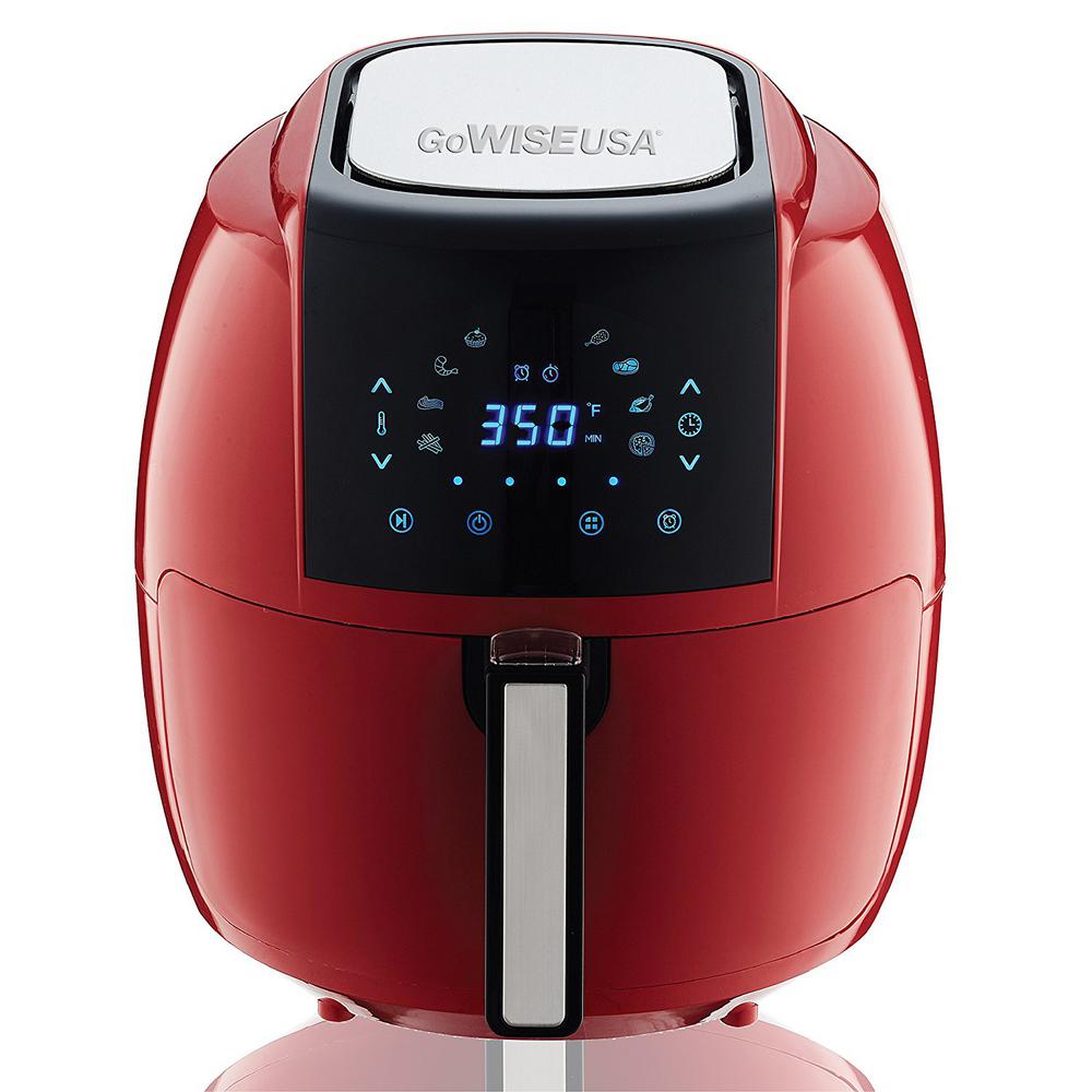 5.8 Qt. 8-in-1 Chili Red Electric Air Fryer
