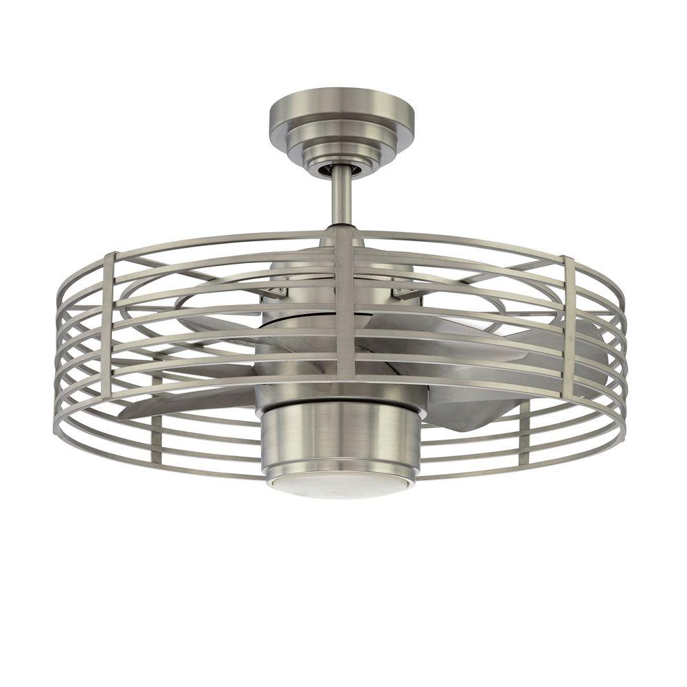 Designers Choice Collection Enclave 23 In Satin Nickel Ceiling Fan