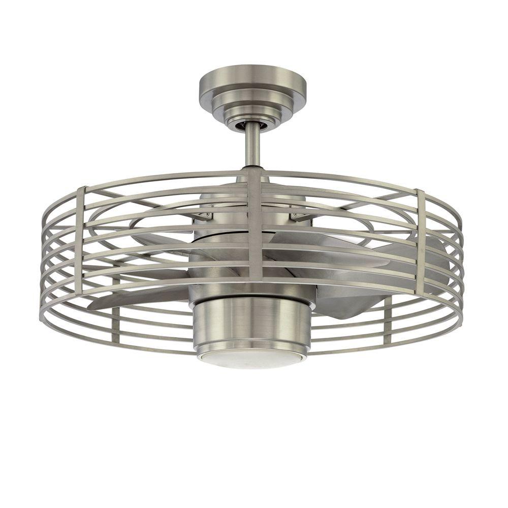 Designers Choice Collection Enclave 23 In Satin Nickel Ceiling Fan   Satin Nickel Designers Choice Collection Ceiling Fans With Lights Ac17723 Sn 64 300 