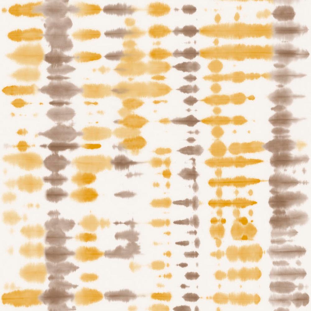 Retro Tie Dye Abstract Yellow and Taupe WallpaperR4686VP3103VIL The Home Depot
