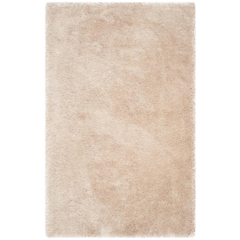 Safavieh Memory Foam Plush Taupe 5 Ft X 8 Area Rug