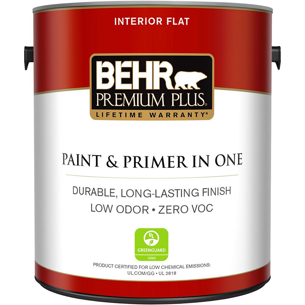 BEHR Premium Plus 1 gal. 52 White Flat Interior Paint BEHR Premium Plus 1 gal. 52 White Flat Interior Paint