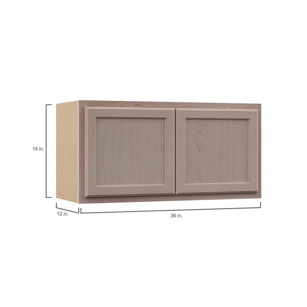 Hampton Bay Assembled 36 In X 18 12 Wall Bridge Cabinet Unfinished Beech Kw3618 Uf The Home Depot Hampton Bay Assembled 36 In X, Unfinished Base Cabinets Home Depot