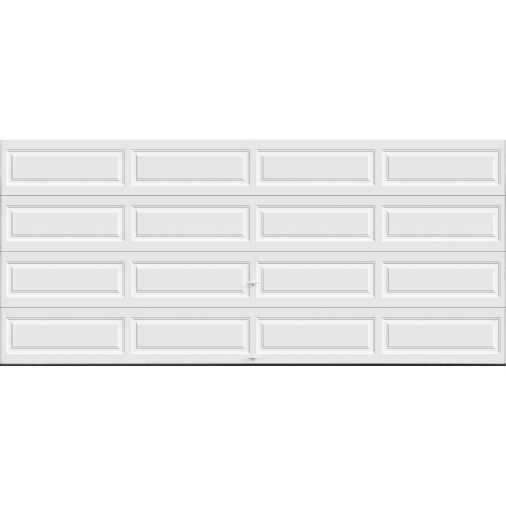 Classic Collection 16 Ft X 7 Ft 18 4 R Value Intellicore Insulated Solid White Garage Door