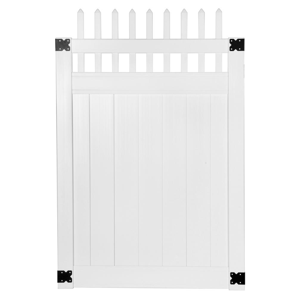 4 6 Vinyl Fence Gates Vinyl Fencing The Home Depot