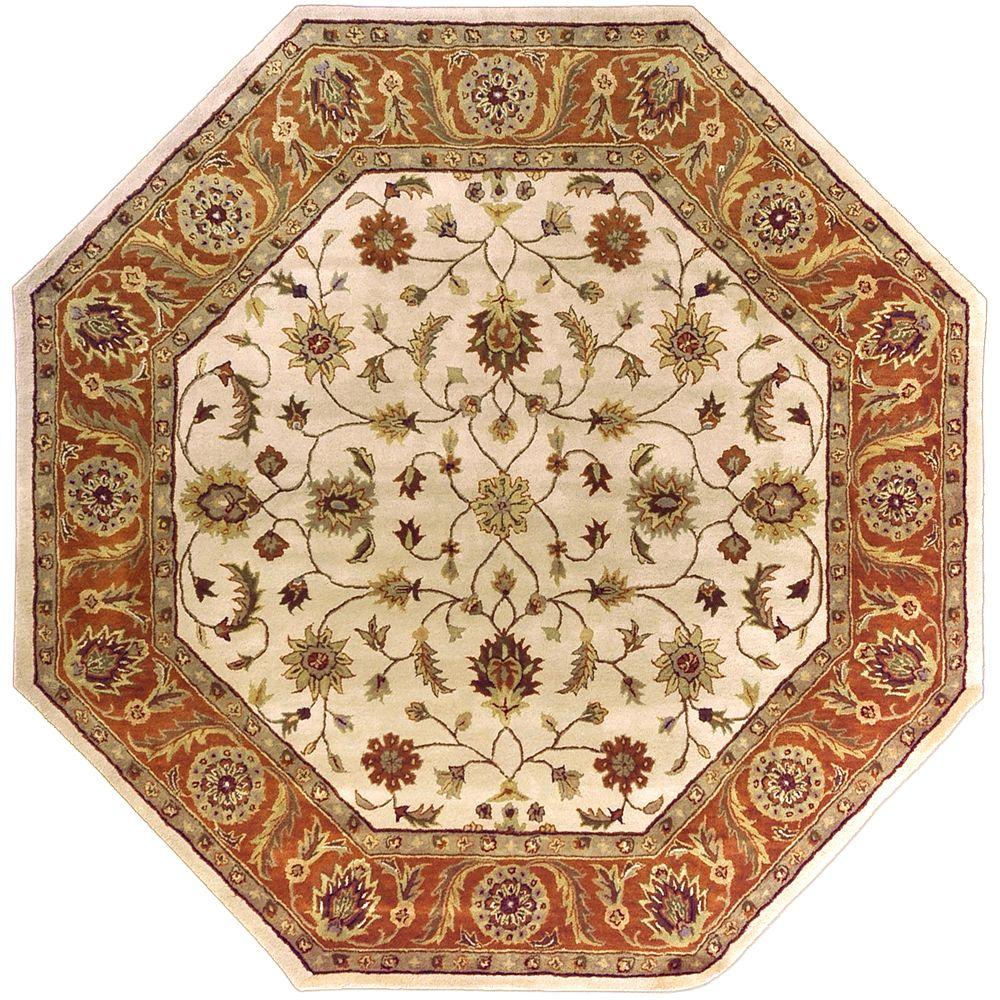 Artistic Weavers Morsse Golden Beige Wool 8 ft. Octagon Area Rug