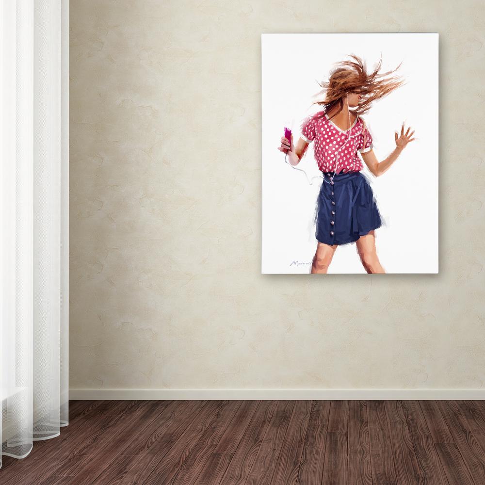 Trademark Fine Art 32 In X 24 Young Girl Dancing By The