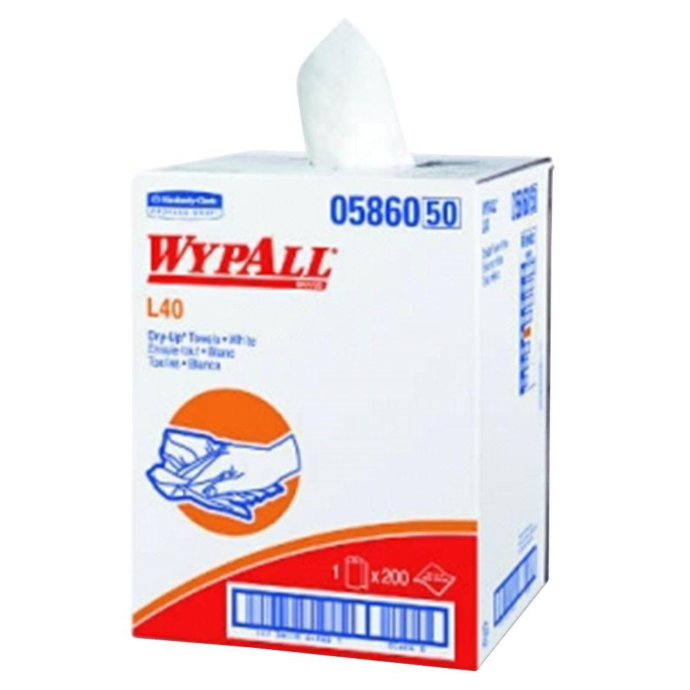WYPALL L40 White DryUp Towels (200Box)KCC05860 The Home Depot