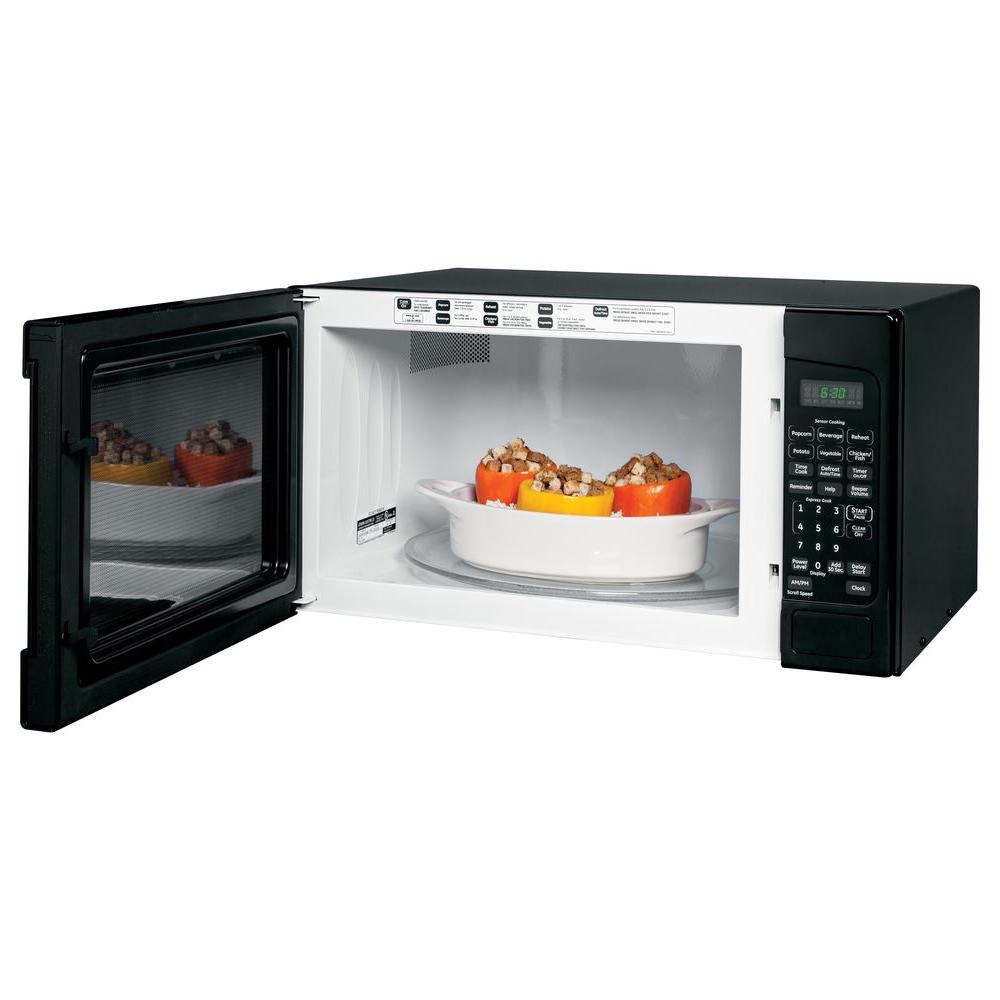 Ge 2 0 Cu Ft Countertop Microwave In Black Jes2051dnbb The