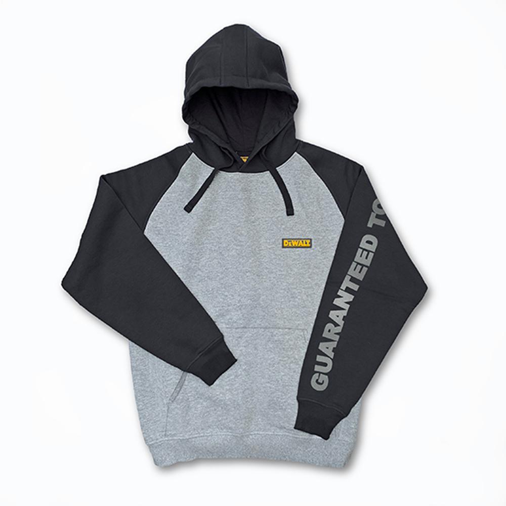 DEWALT Carson Men's X-Large Heather Grey/Black Cotton/Polyester Hooded Sweatshirt