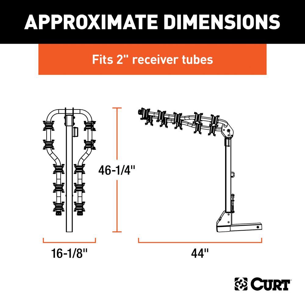 curt 5 bike hitch rack