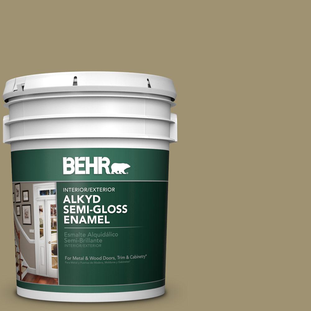 BEHR 5 gal. 380F6 River Bank SemiGloss Enamel Alkyd Interior