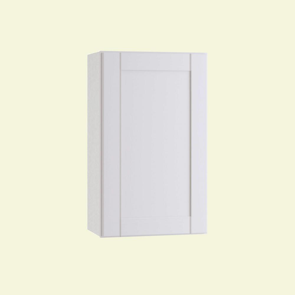 ALL WOOD CABINETRY LLC Express Assembled 15 in. x 30 in. x 12 in. Wall Cabinet in Vesper White was $189.78 now $131.78 (31.0% off)