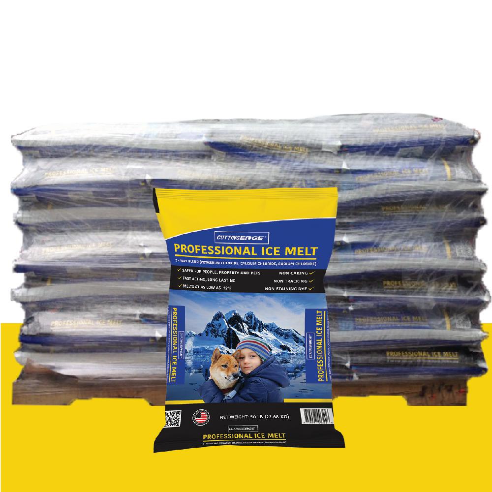 Cutting Edge 50 lb. Screened Pro Ice Melt (3 Way Blend) w ...