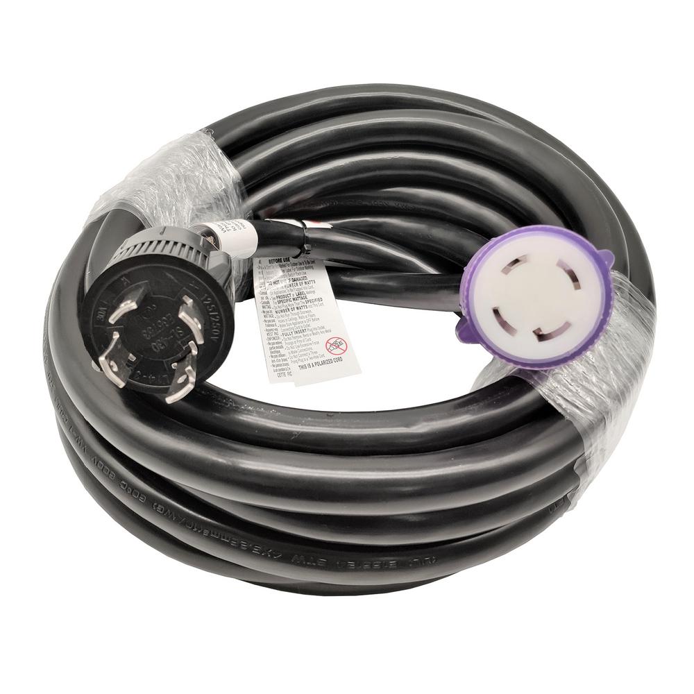 PARKWORLD 25 Ft. 10/4 NEMA L14-30 Generator Extension Cord (NEMA L14 ...