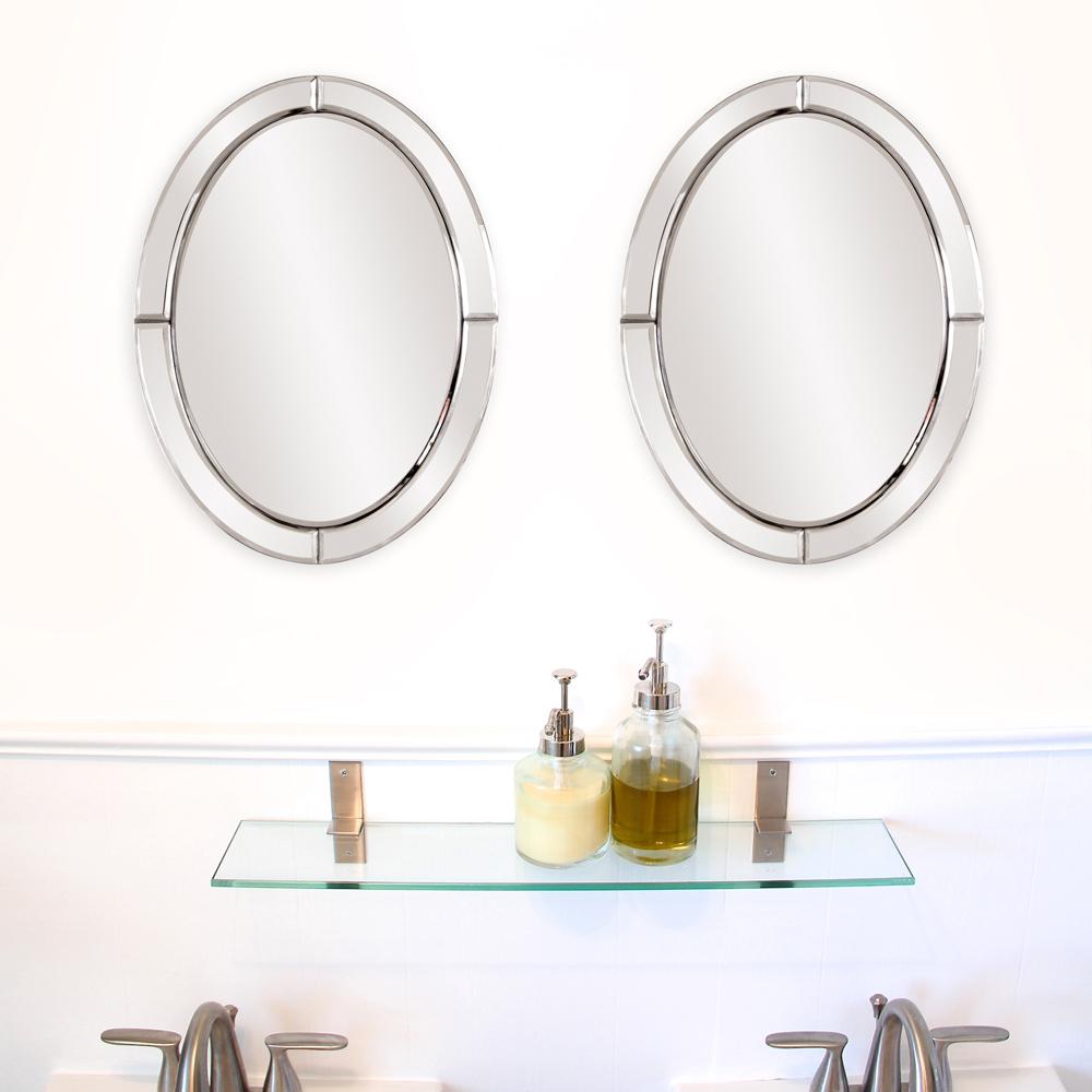 Howard Elliott 16 In X 12 Opal Oval Mirror 99072 The Home Depot Howard Elliott 16 In X 12 Opal Oval Mirror