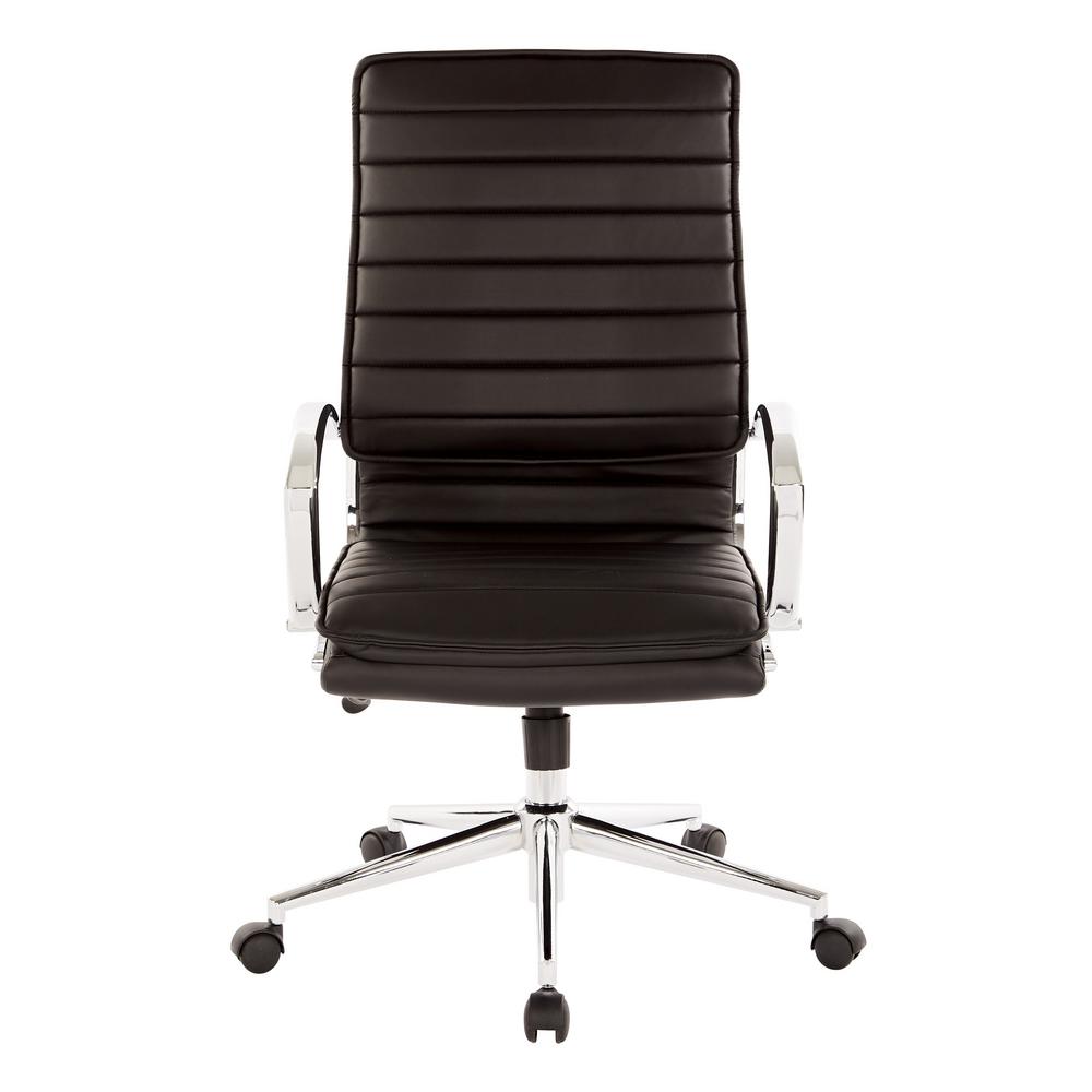 Pro-Line II High Back Manager's Black Faux Leather Office Chair-SPX23590C-U6 - The Home Depot