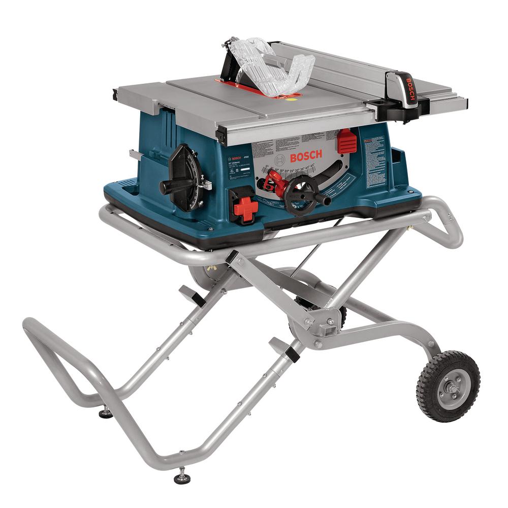 Table Saws The Home Depot 15 Amp 10 In Corded Portable Jobsite Table Saw