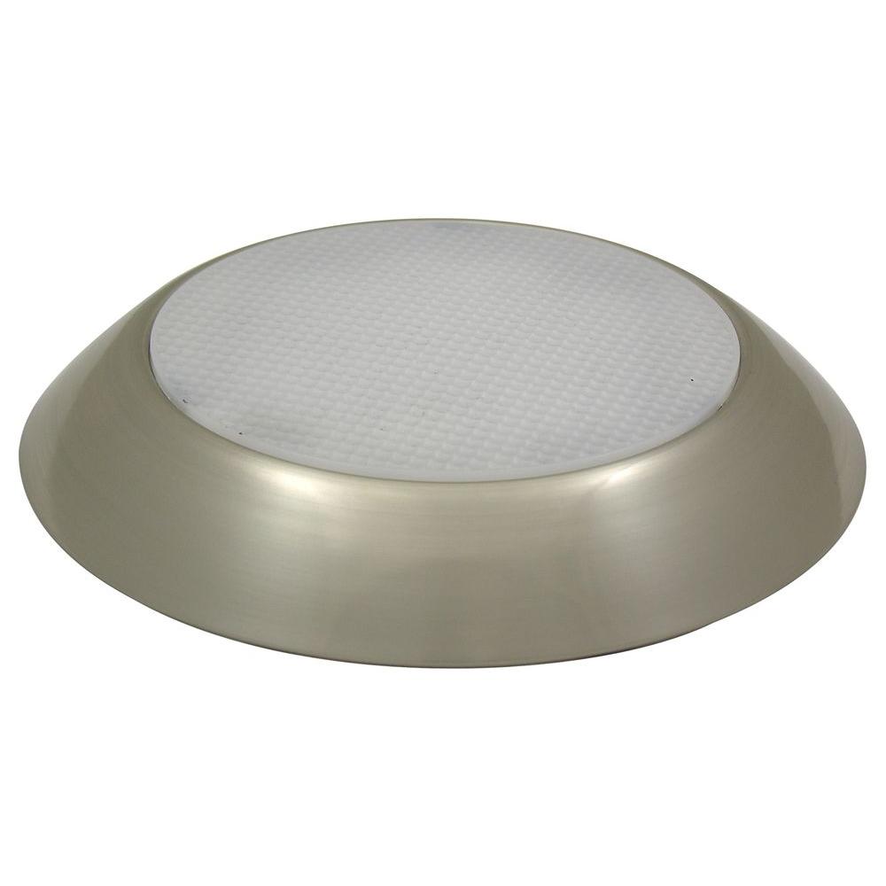 Maxlite Max Lite 1Light Nickel Faux Recessed Can Flushmount