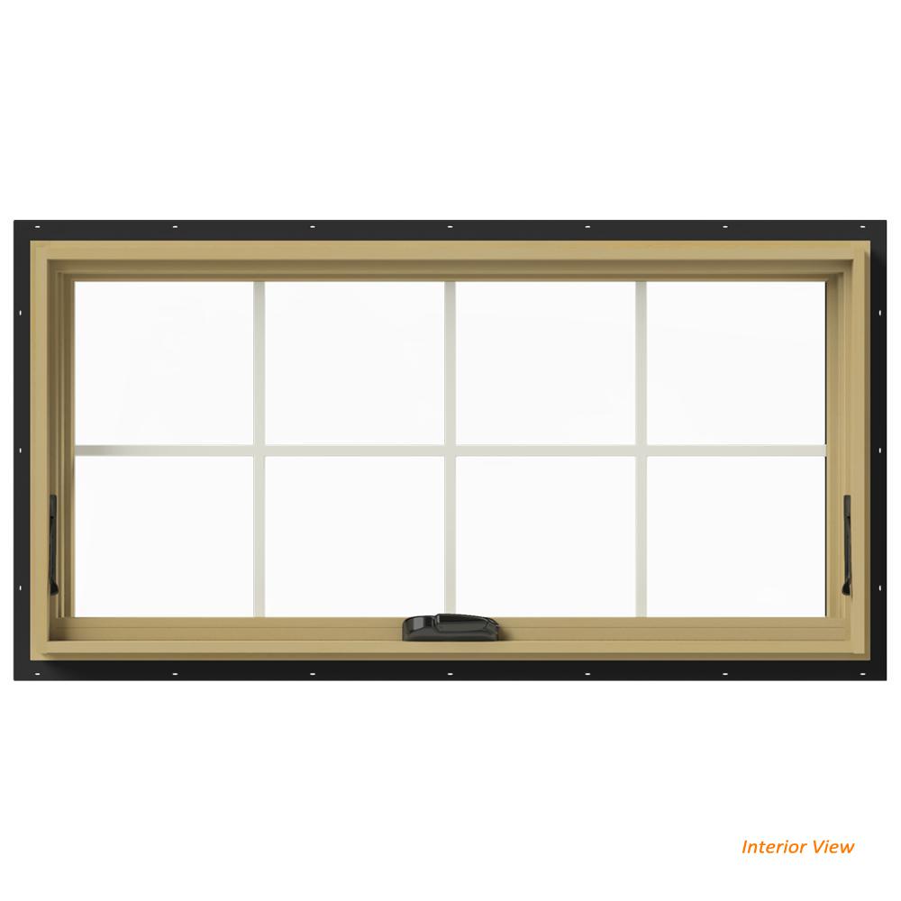 JELD WEN 48 In X 24 In W 2500 Series Bronze Painted Clad Wood